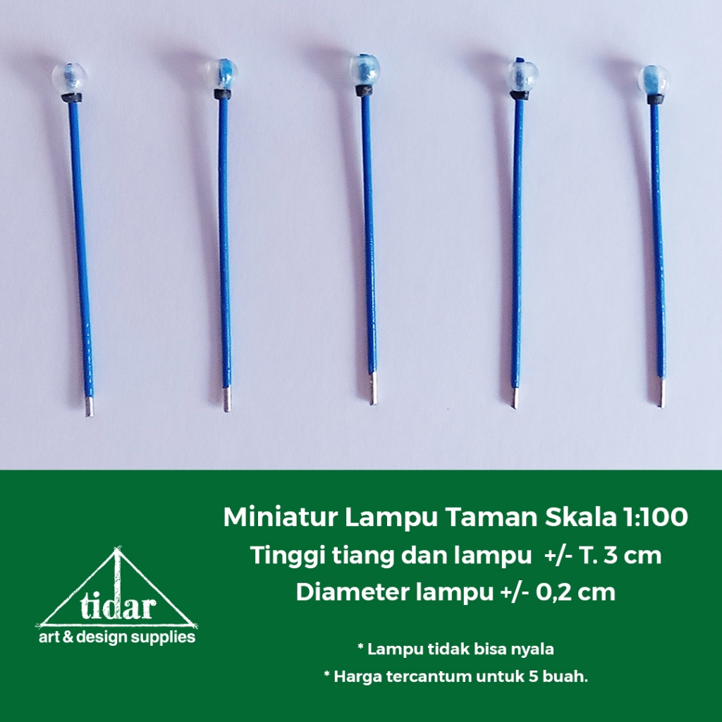 

[MR] MH - Miniatur Lampu Taman 1 Mata Skala 1:100 - Maket Lampu Hias