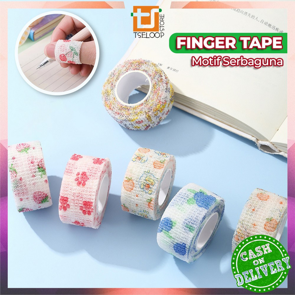 

OFM-A83 Finger Tape Motif Lucu Plester Pelindung Jari Pelajar Serbaguna / Writing Finger Tape Perlengkapan Sekolah / Protective Tape Perban Jari Aesthetic