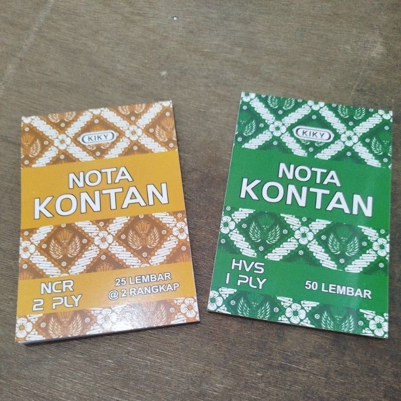 

Nota Kontan Kiky 1ply + 2ply