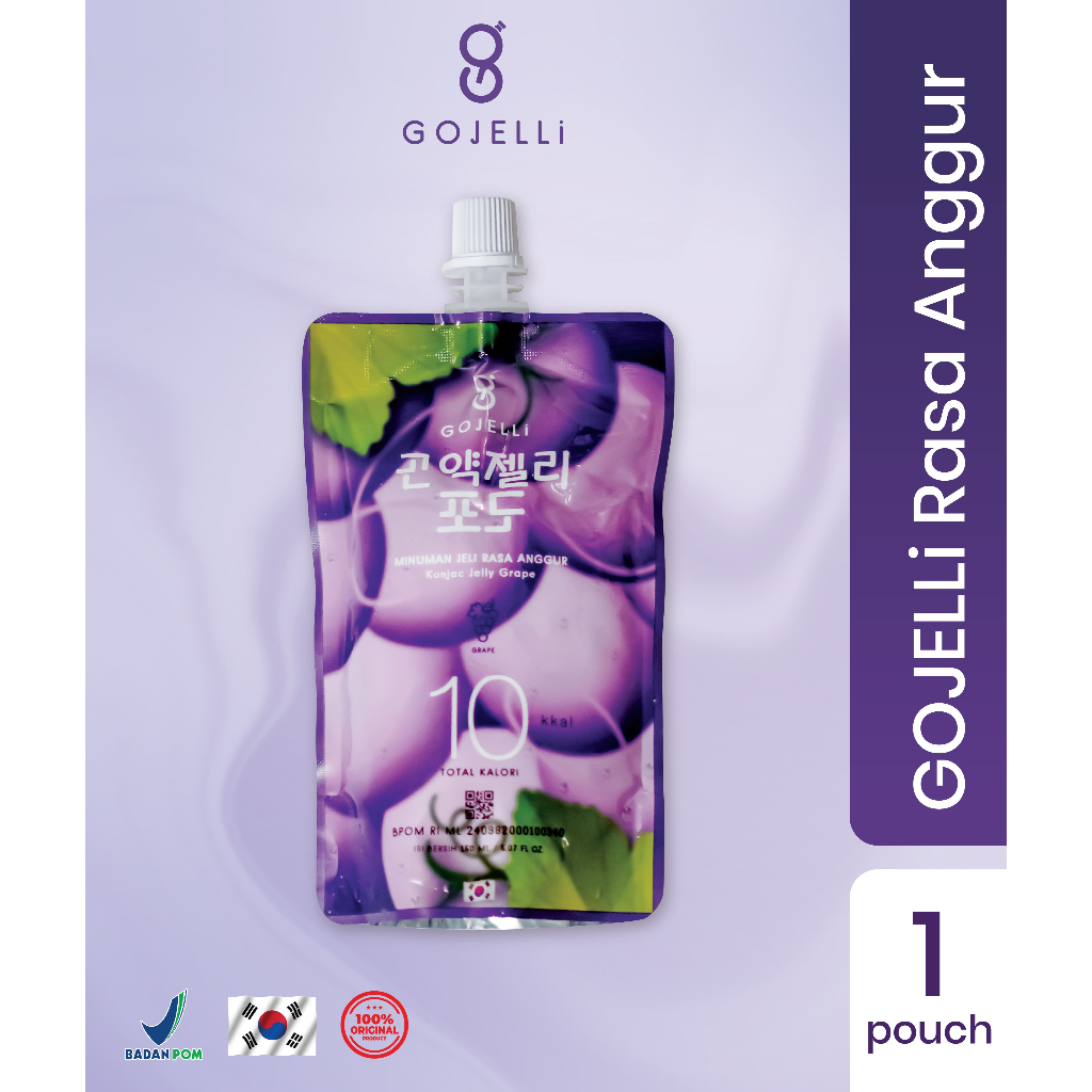 

GoJelli Konjac Jelli Anggur Ready To Drink - 1 Pouch