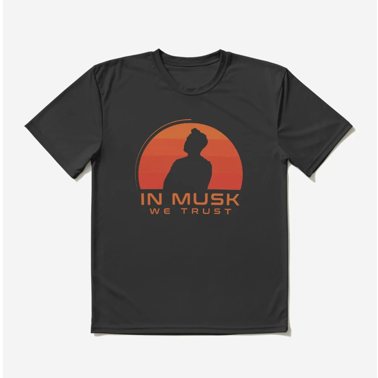 Kaos Polos In Musk We Trust Active T-Shirt Elon Musk