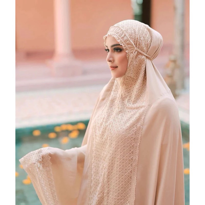 Signature Lace Prayer Robe Mukena Buttonscarves
