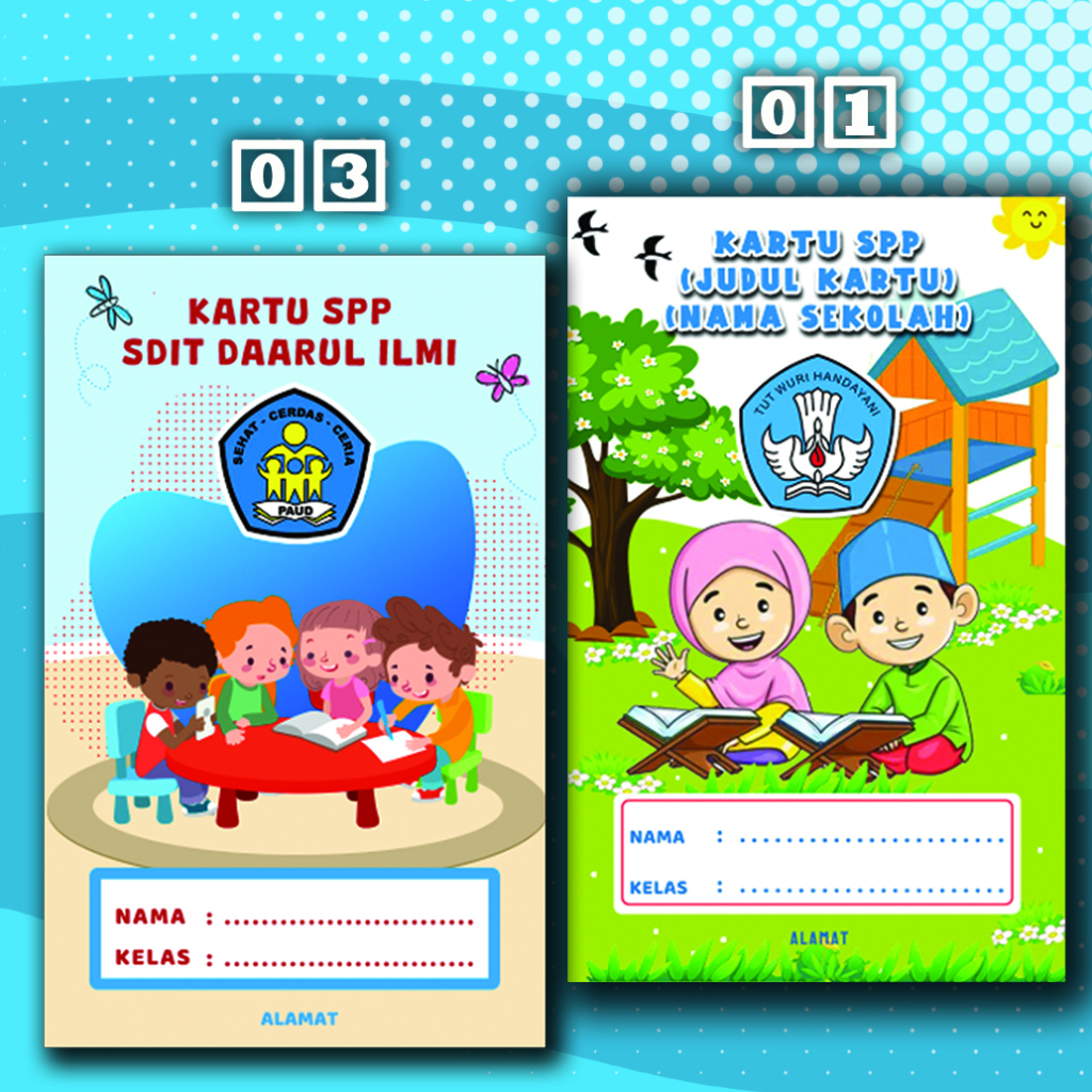 

Kartu Iuran SPP Infaq 2 Sisi Custom