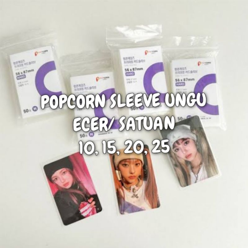 [ ECERAN/SATUAN ] POPCORN SLEEVE PURPLE TEBAL ISI 10 POPCORN SLEEVE ECERAN POPCORN SLEEVE SATUAN POP