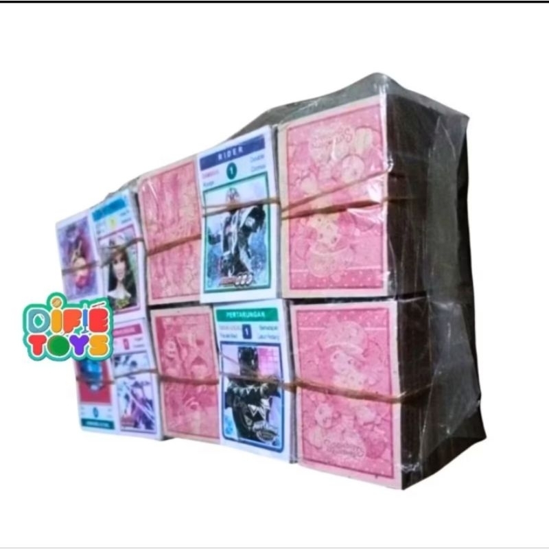 (ball besar) kwartet Los besar isi sekitar 3200 pcs (GROSIR ) kwartet curah ukuran 6,5x4,5 cm