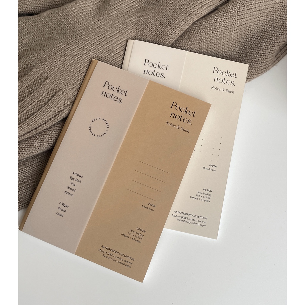 

MilL Notebook Mini / Notebook Aesthetic / Buku Mini / Buku Catatan Kecil / POCKET NOTES (A6)
