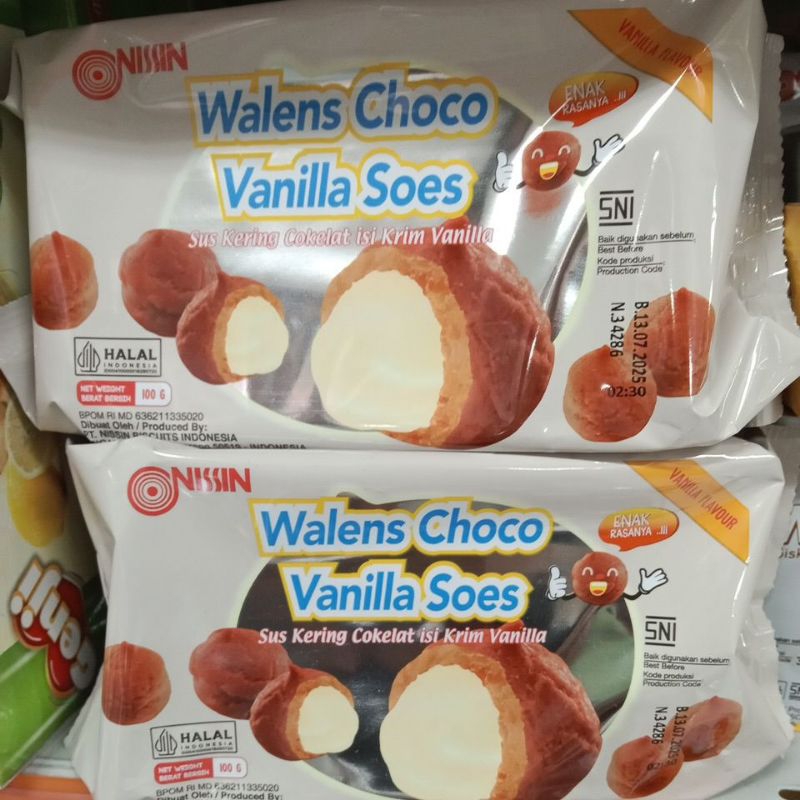 

nissin walen choco vanilla soes 100gr