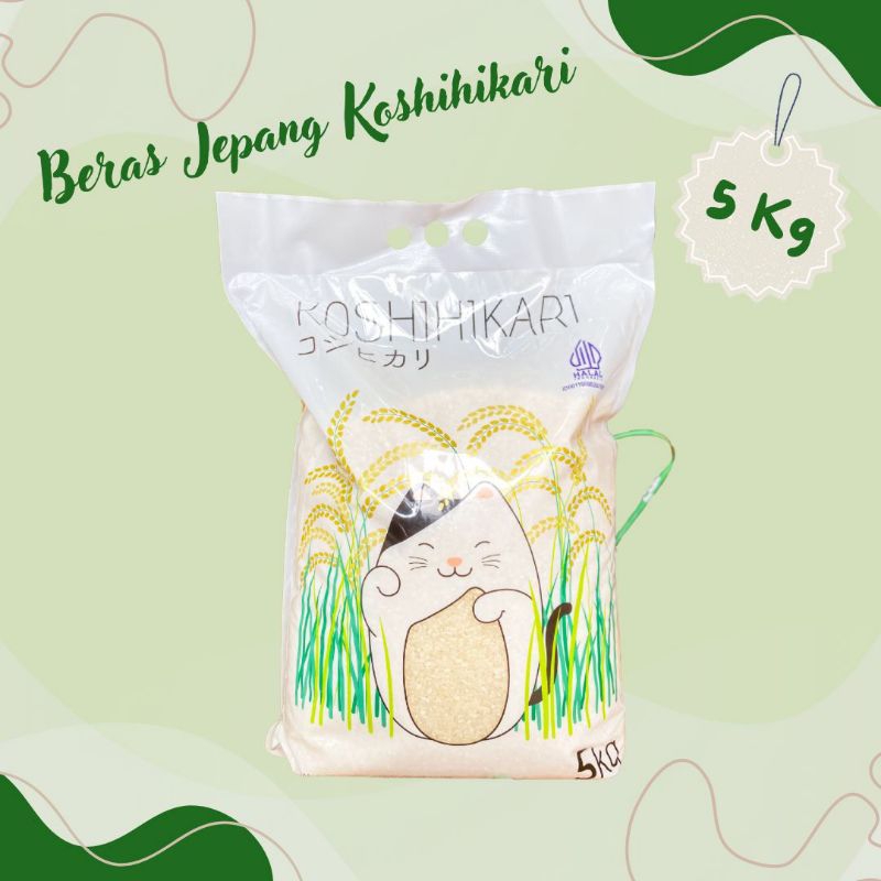 

BERAS JEPANG KOSHIHIKARI BERAS PULEN JEPANG 5KG