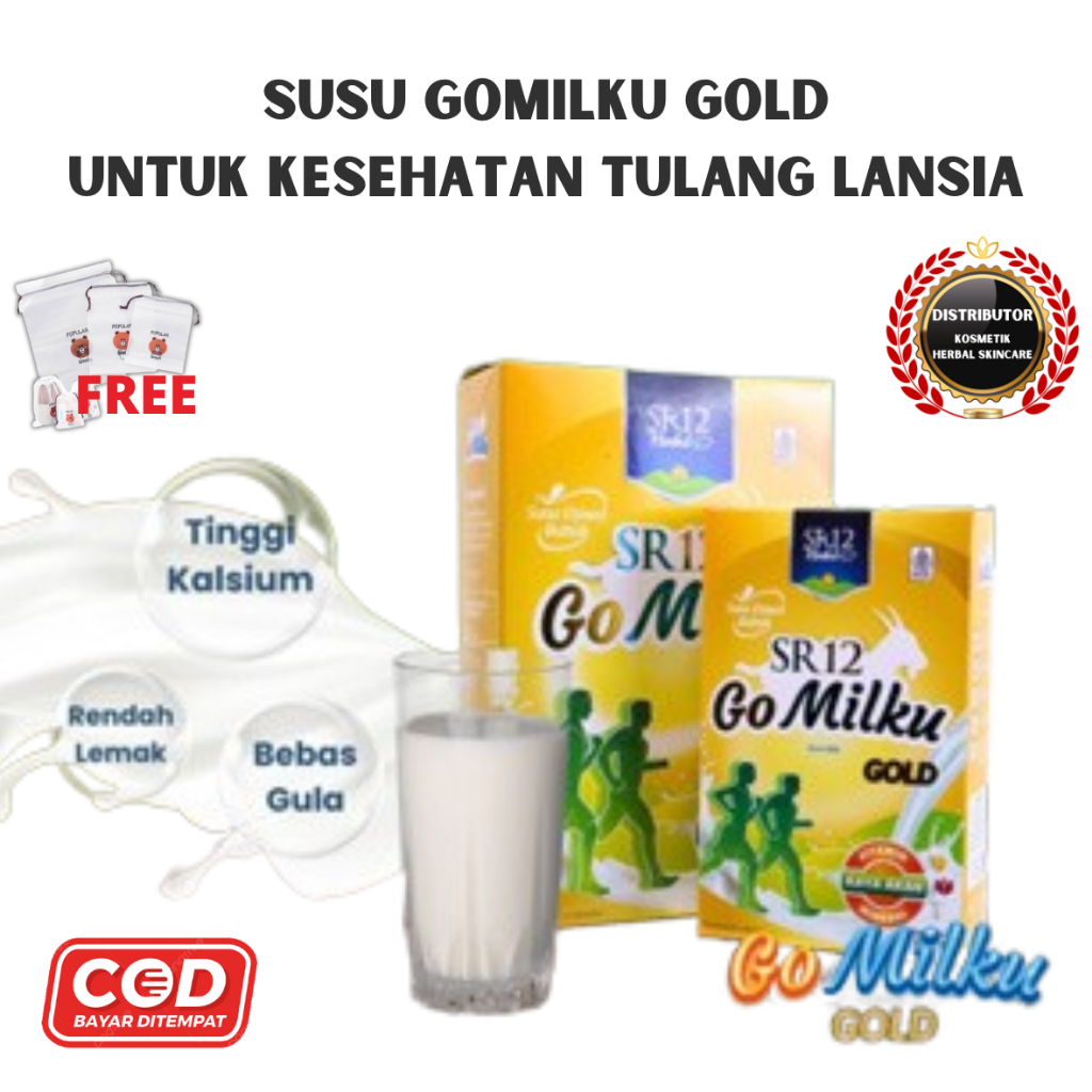 

Susu Kambing Etawa Gomilku Gold Sr12 Rendah Lemak Untuk Kesehatan Tulang Lansia Bebas Gula Ori Bpom