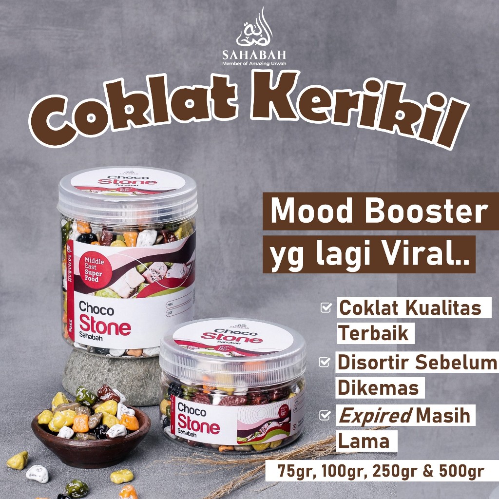 

Coklat Kerikil 500gr Premium 100% Original Coklat Batu Oleh Oleh Haji Umrah Choco Stones Cokil
