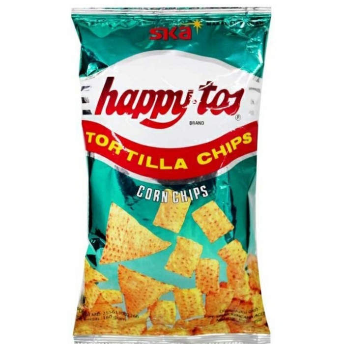 

happy tos tortilla chips hijau 140g - happy tos tortilla chips hijau