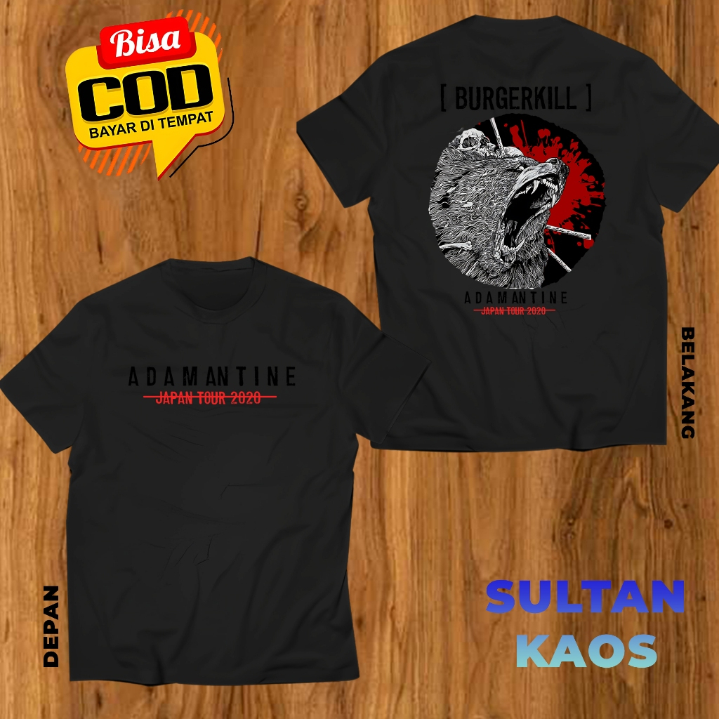 Kaos Dewasa Burgerkill Japan Tour  Baju Viral Dewasa BurgerKill Terbaru Tshirt Pria