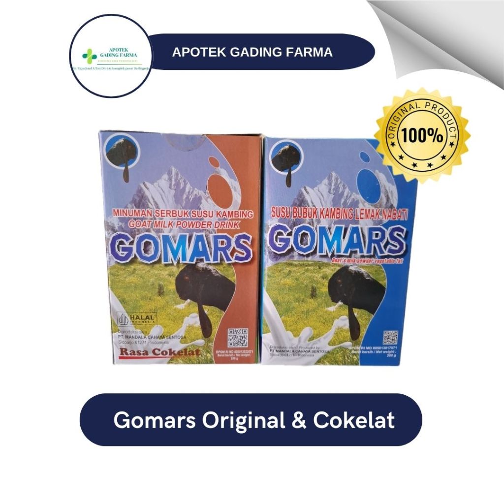 

Susu Gomars Original dan Cokelat