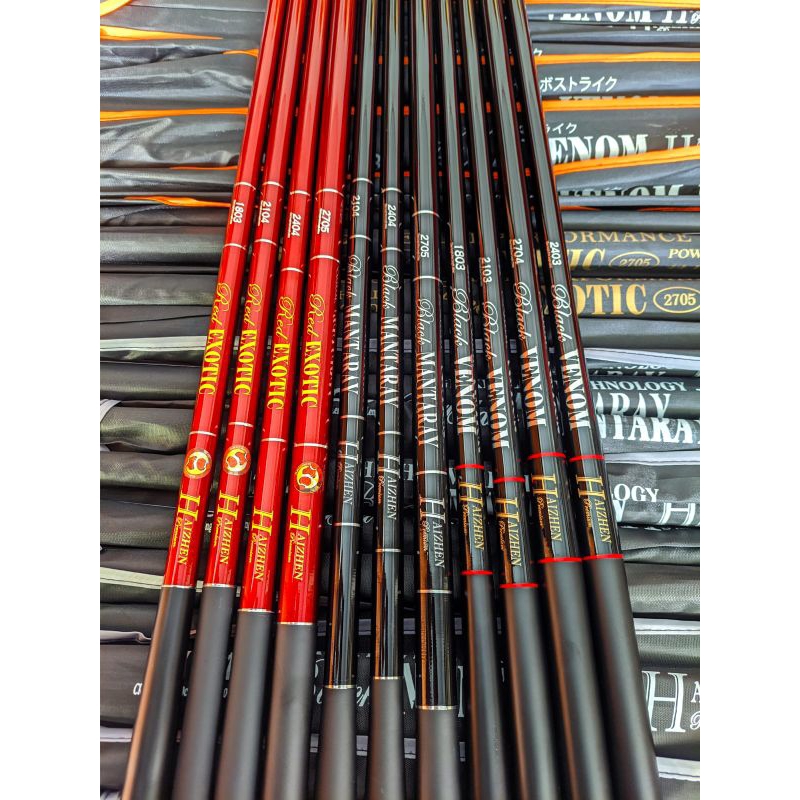 Tegek Haizhen Red Exotic, Black Mantaray, Black Venom