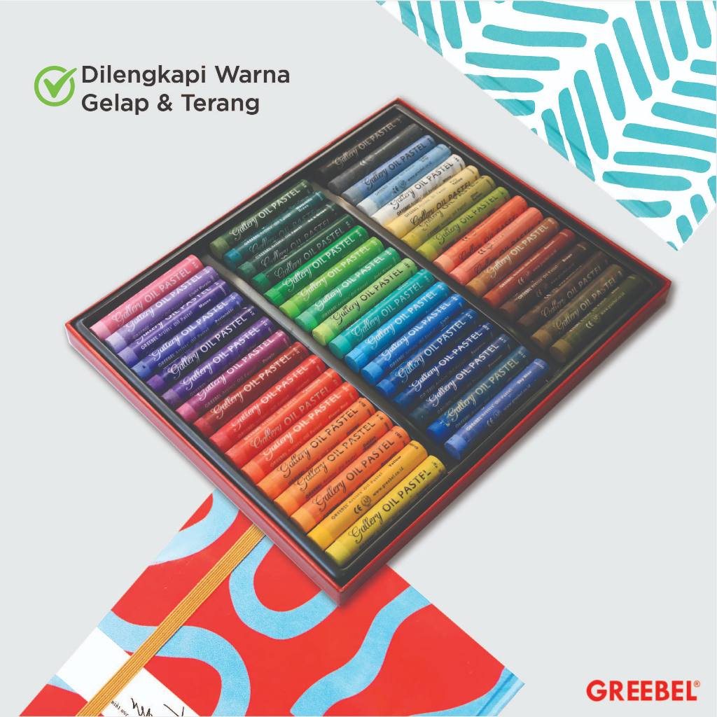 

YUH GREEBEL Crayon Artist 48 Warna / Krayon Artist Oil Pastel 48 Warna / Crayon Greebel