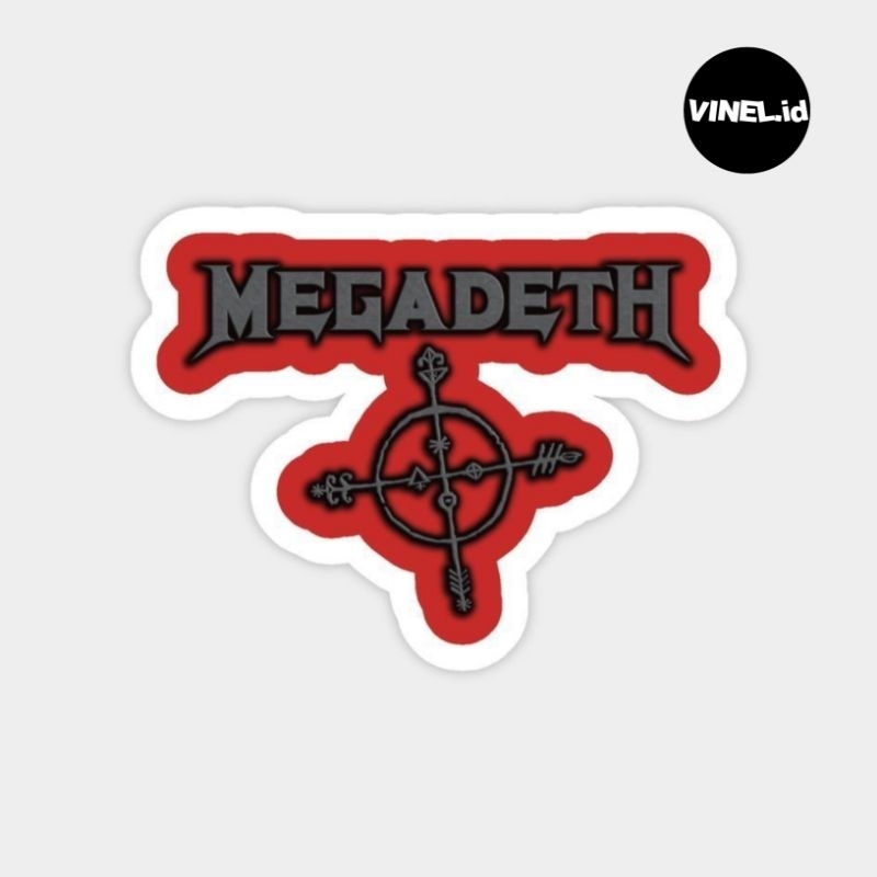 

Stiker MEGA DETH | Stiker Vinyl keren Aesthetic