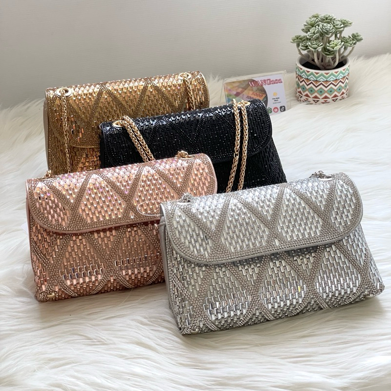WANG101 - Tas Pesta Cantik CELLINI Tas Pesta Import/SlingBag/Tas Pesta Bahu