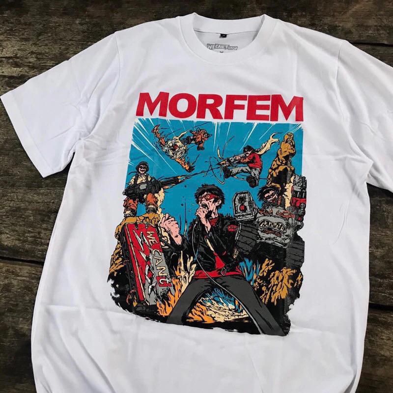 Morfem Band - Tshirt Morfem x We cant Stop Tshirt White New merch /kaos band Morfem putih