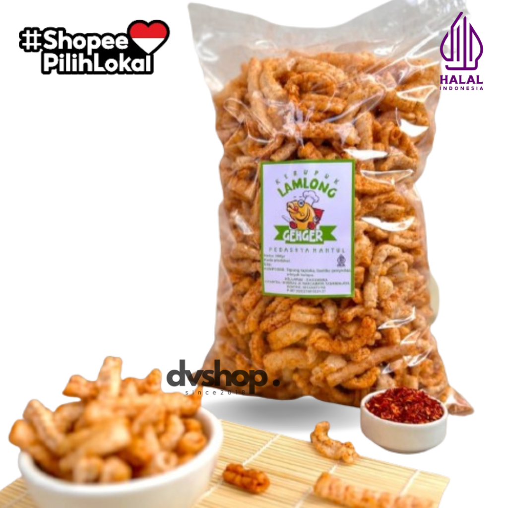 

Kerupuk Ikan Pedas 500gr - Cemilan Renyah dan Pedas Lamlong