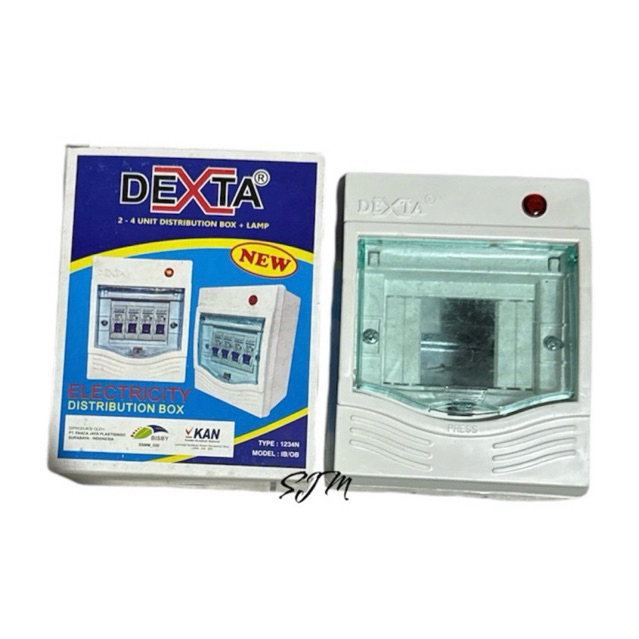 DEXTA Box MCB 2-4 Grup + Lampu Indikator Inbow Outbow / Fuse Box