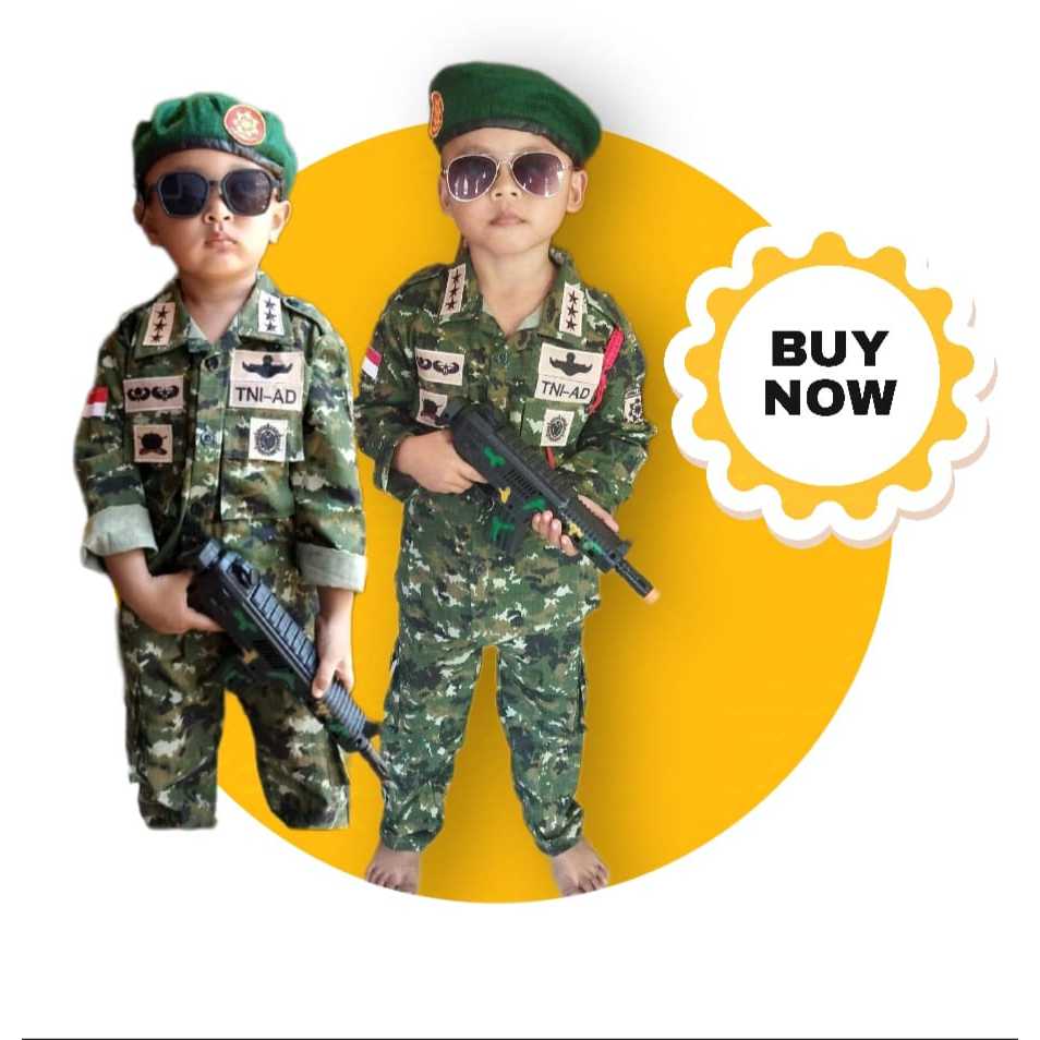 Loreng kostrad TNI AD anak Baju Loreng TNI Kostrad anak Kostum TNI Kostrad anak