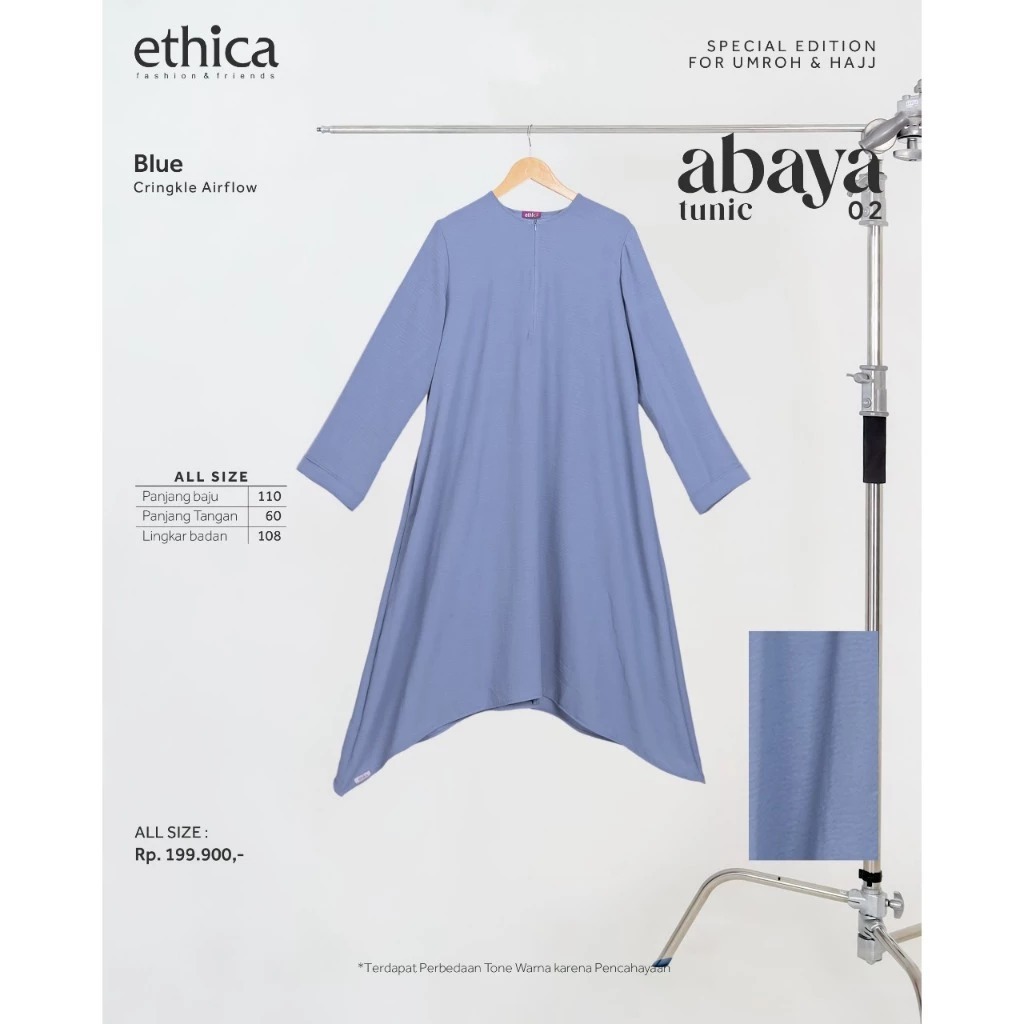 ETHICA ABAYA TUNIK 02 /ATASAN WANITA MUSLIM / ABAYA TUNIK TERBARU ETHICA