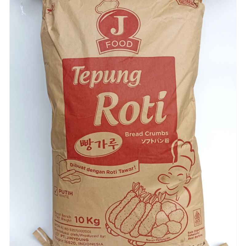 

J FOOD TEPUNG ROTI 10 Kg ( GoSend Bandung )