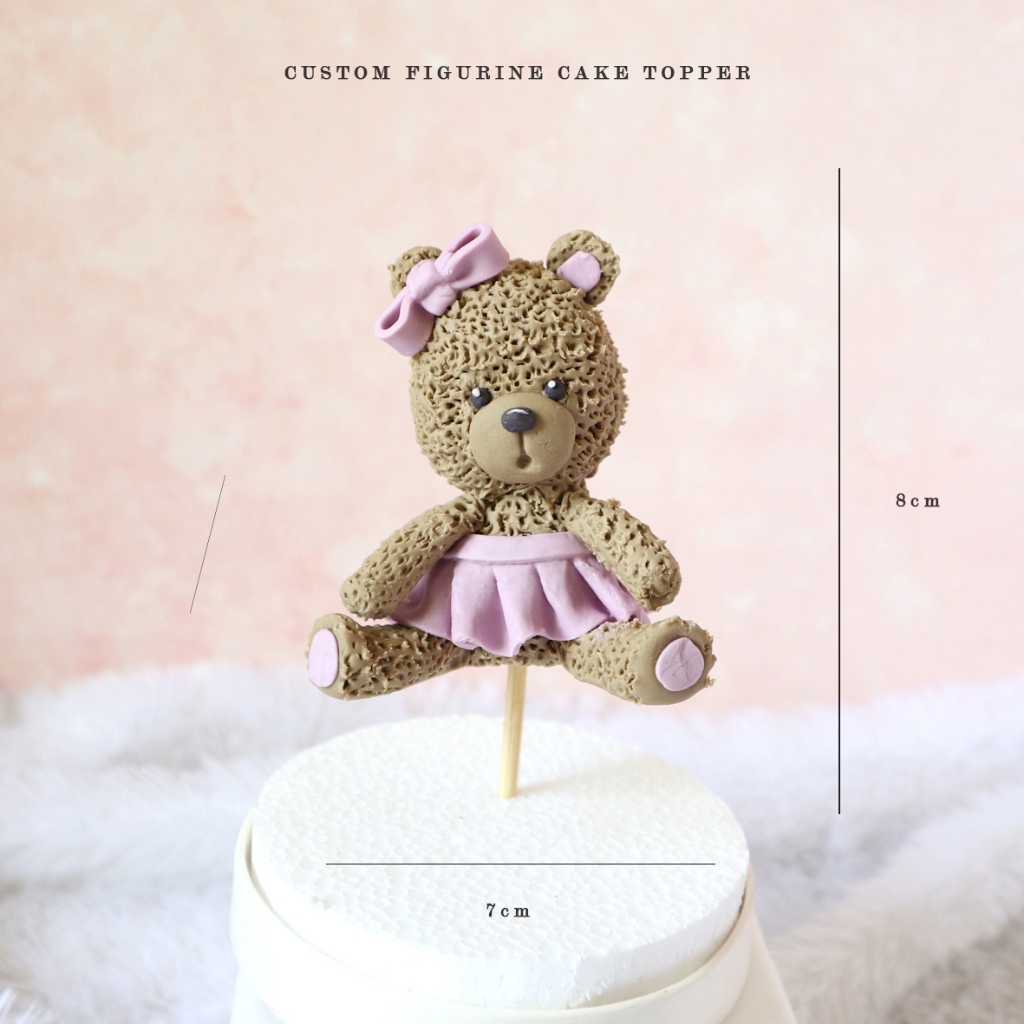 

Teddy Bear Figurine/bear figurine/bear cake topper/bear figurines/ teddy bear cake topper/me to you cake topper