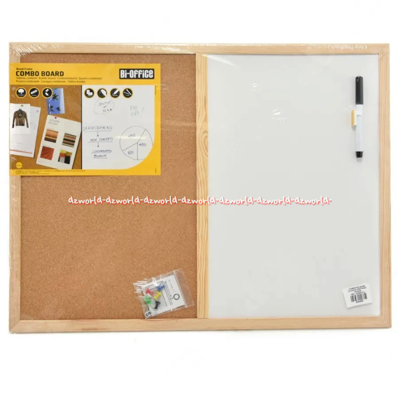

Bi-Silque Cork Combo Board 90x60cm Papan Tempel Pin Board Corkboard dan Whiteboard Papan Tulis Tempat Note Mading Kayu Gabus Madding Pajangan Pengumuman Corks