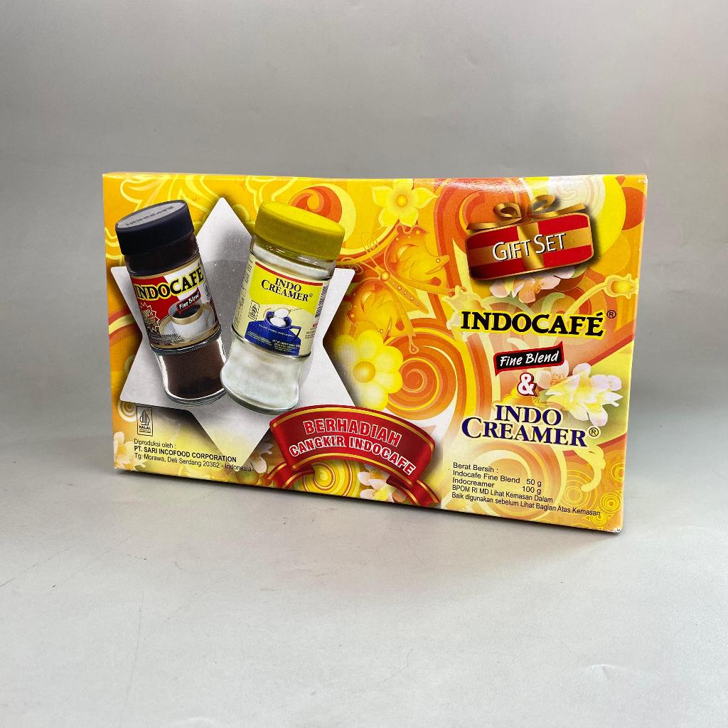 

Paket Kopi indocafe Fine Blend 50 gr & Indo Creamer 100 gr + GIFTSET