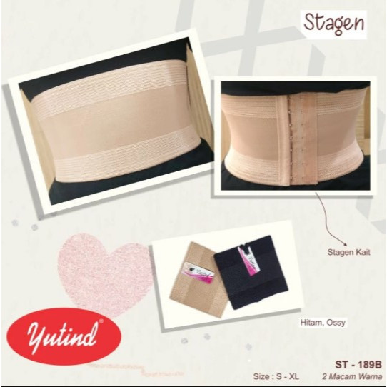 Korset Stagen Yutind 189B Shapewear Tinggi 12,5CM Korset Pelangsing Stagen Wanita Pasca Melahirkan
