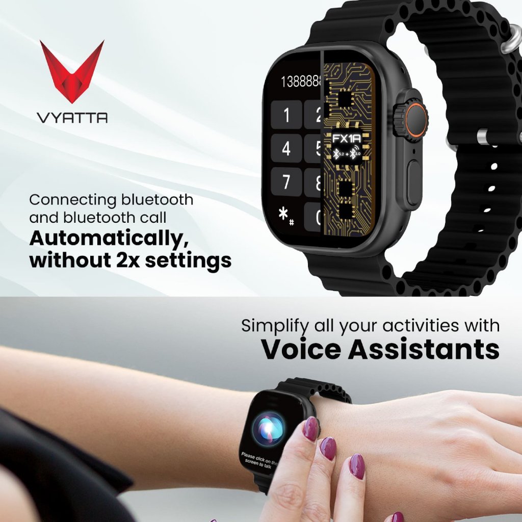 BEST DEALS [CUCI GUDANG] VYATTA FITME U MAX SMARTWATCH LARGE IPS SCREEN 1,96" 100+ SPORT MODE STOCK