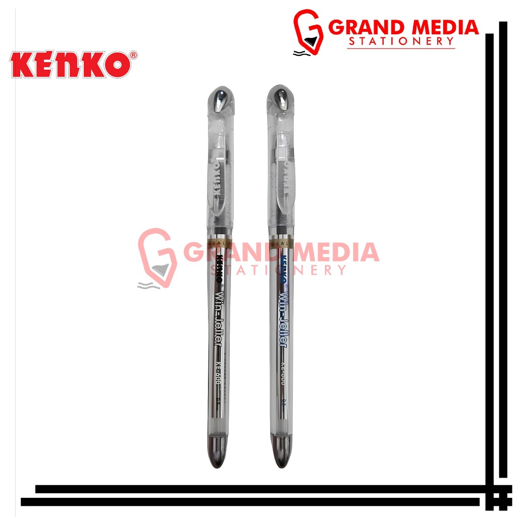

[GRAND MEDIA] BALLPOINT / PENA / PULPEN GEL KENKO WIN JELLER KE-600 HITAM / PCS