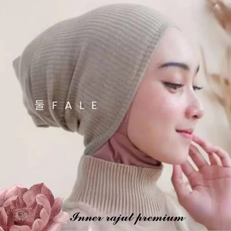 𝐅 𝐀 𝐋 𝐄 - Anisa Ciput Arab Rajut Premium | Inner Kupluk Rajut Instan