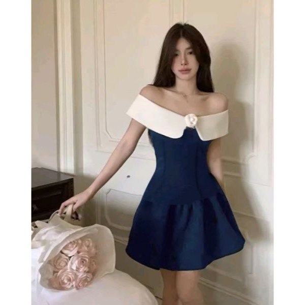 REAL VIDEO OO2401 Sabrina Dress Scuba Barbarra SIZE M - L 6WARNA / SL / Mini Dress Anak Remaja / Par