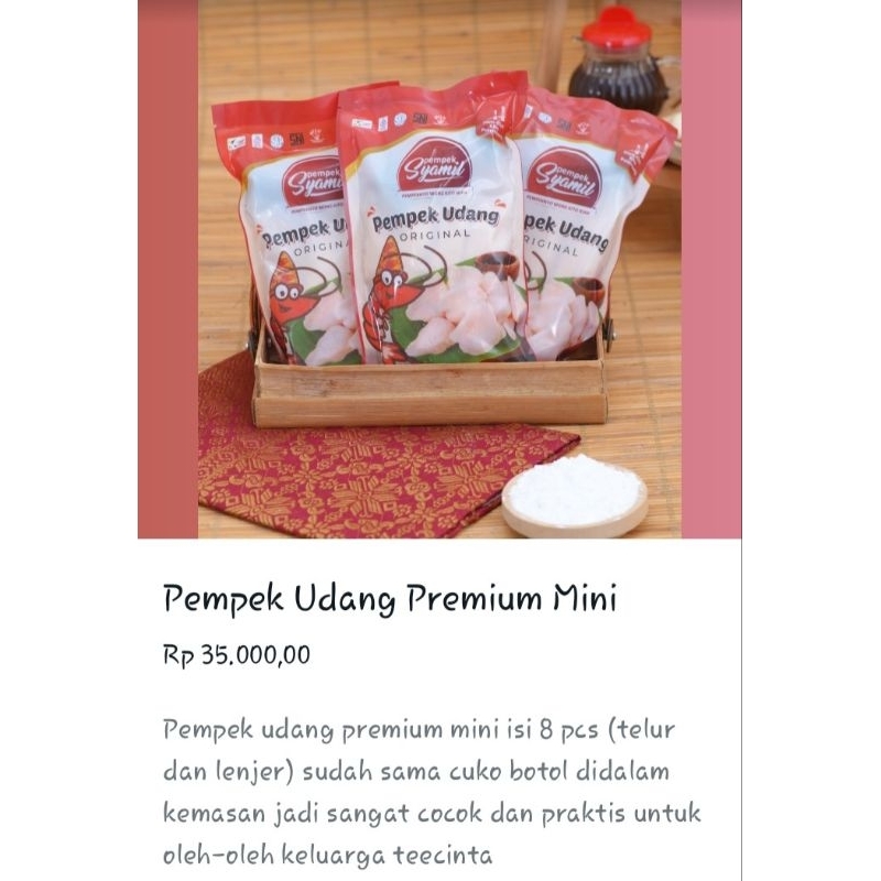

pempek syamil udang