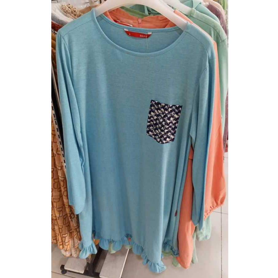 DISC 50% Dauky Baju Atasan Dewasa Kaos L Tunic Remia