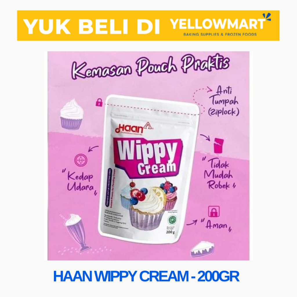 

Haan Wippy Cream 200gr pouch - Kemasan Kotak
