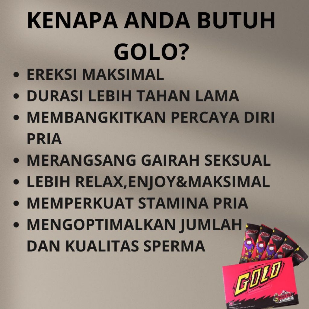 Terlaris Mister Golo Ginseng Herbal Madu Kuat Pria Tahan Lama