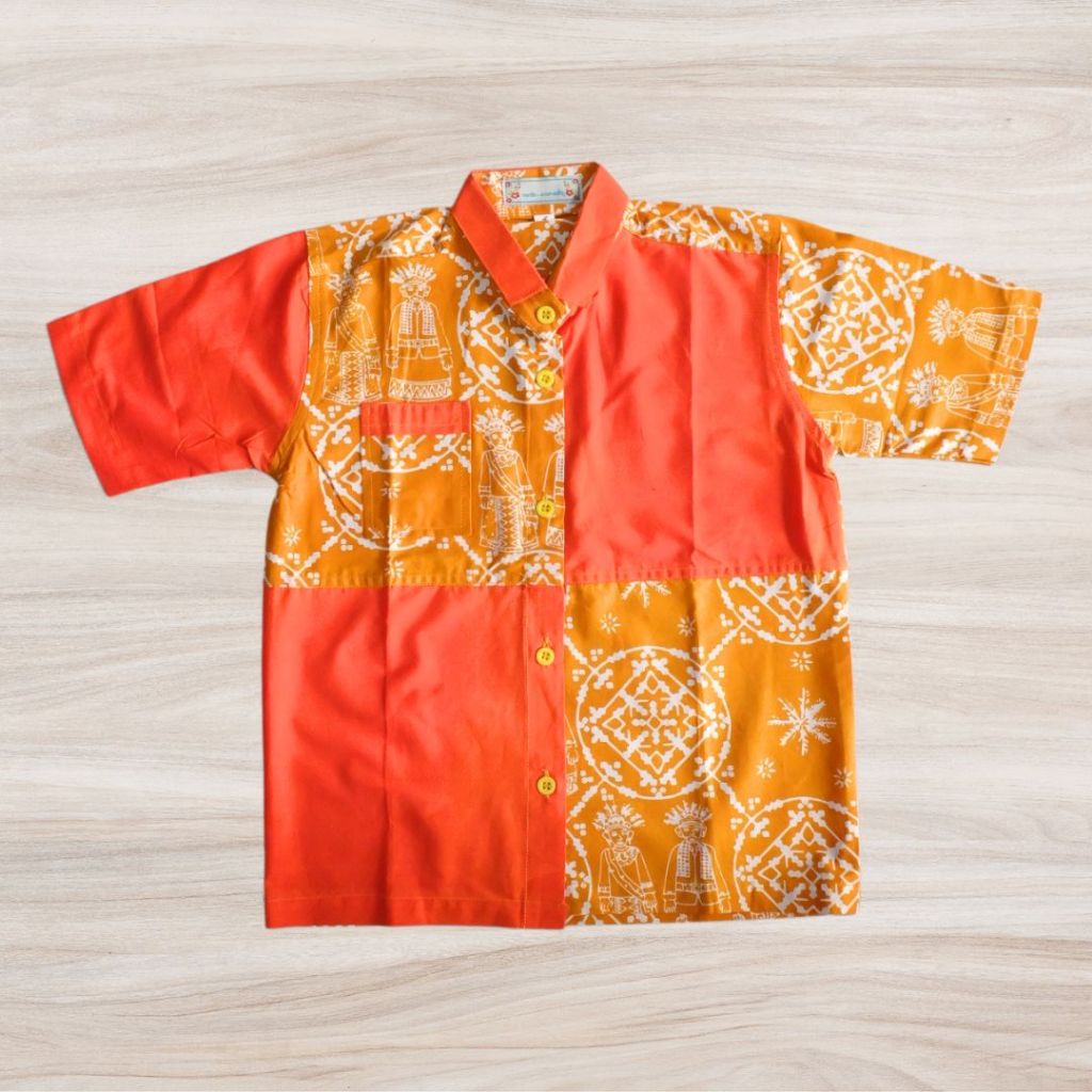 Kemeja Cap Batik Anak Laki-laki Usia 1-15 Tahun