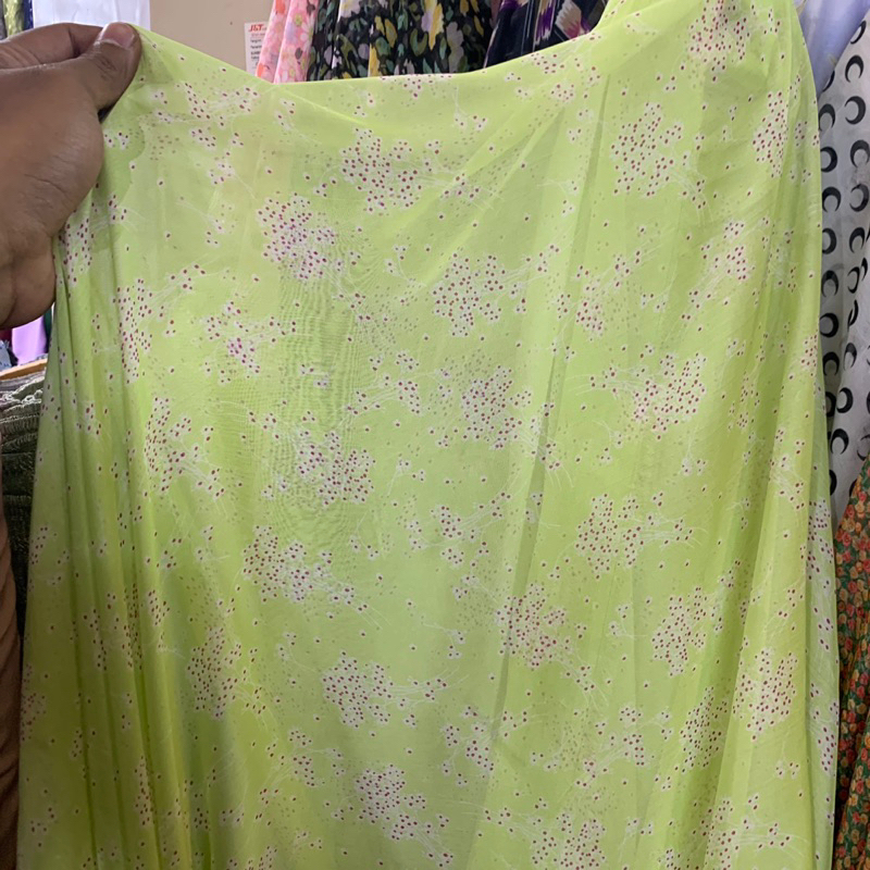 kain sifon motif - chiffon korea - sifon - kain sifon premium - kain dress sifon - kain kebaya motif
