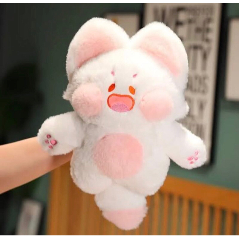 Boneka Kucing Boo Putih Lucu Boneka dudu