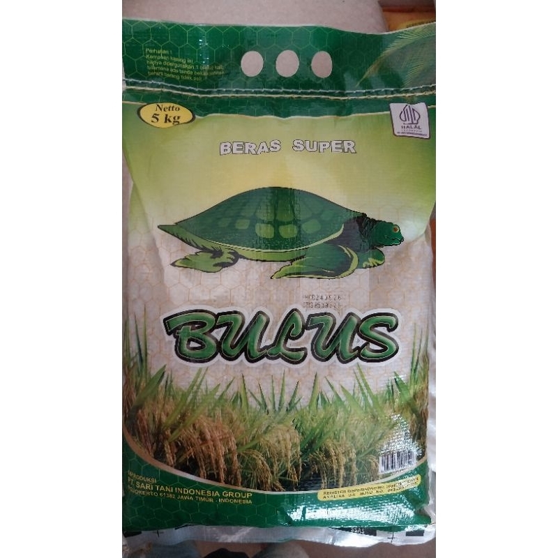 

Beras Super Poles Bulus Hijau Kemasan 5kg