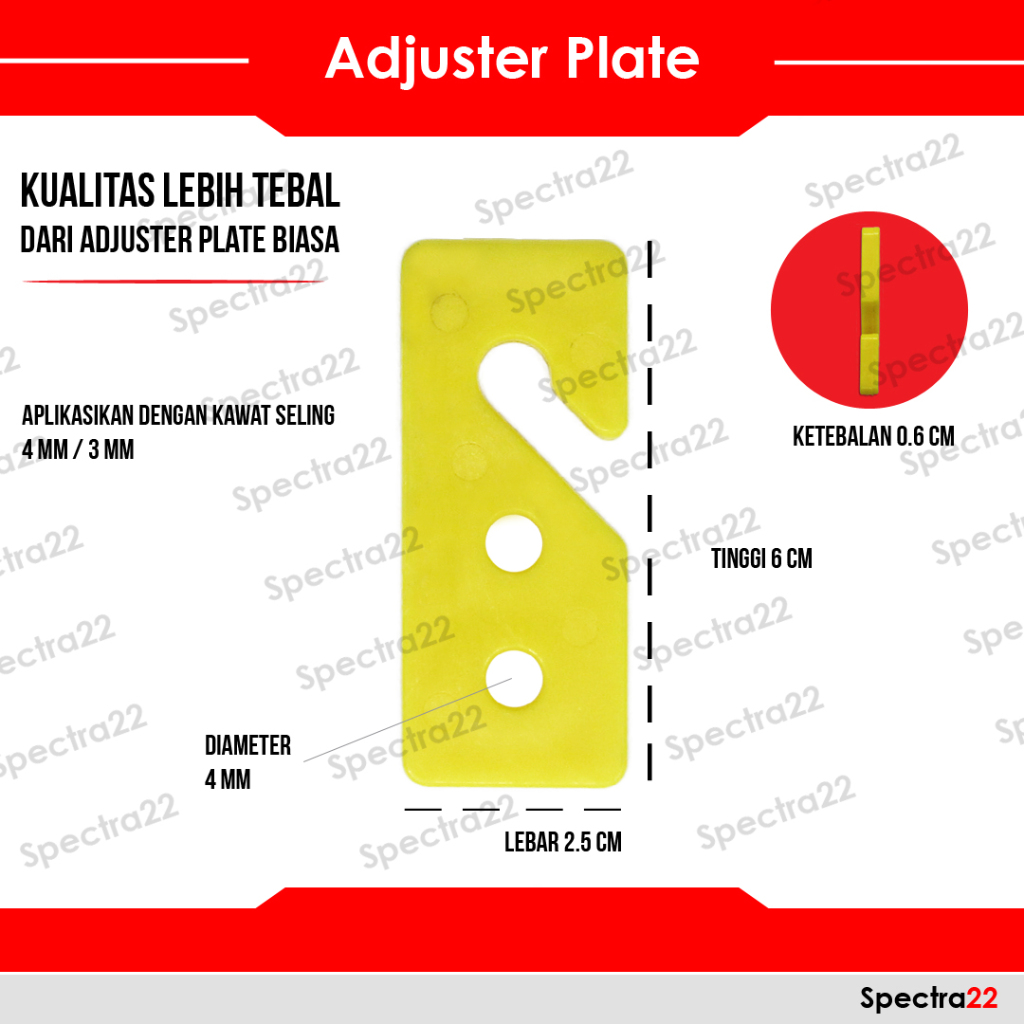 Adjuster Plate / Pengikat Tali - Pakan & Minum Alat Ternak Ayam Unggas