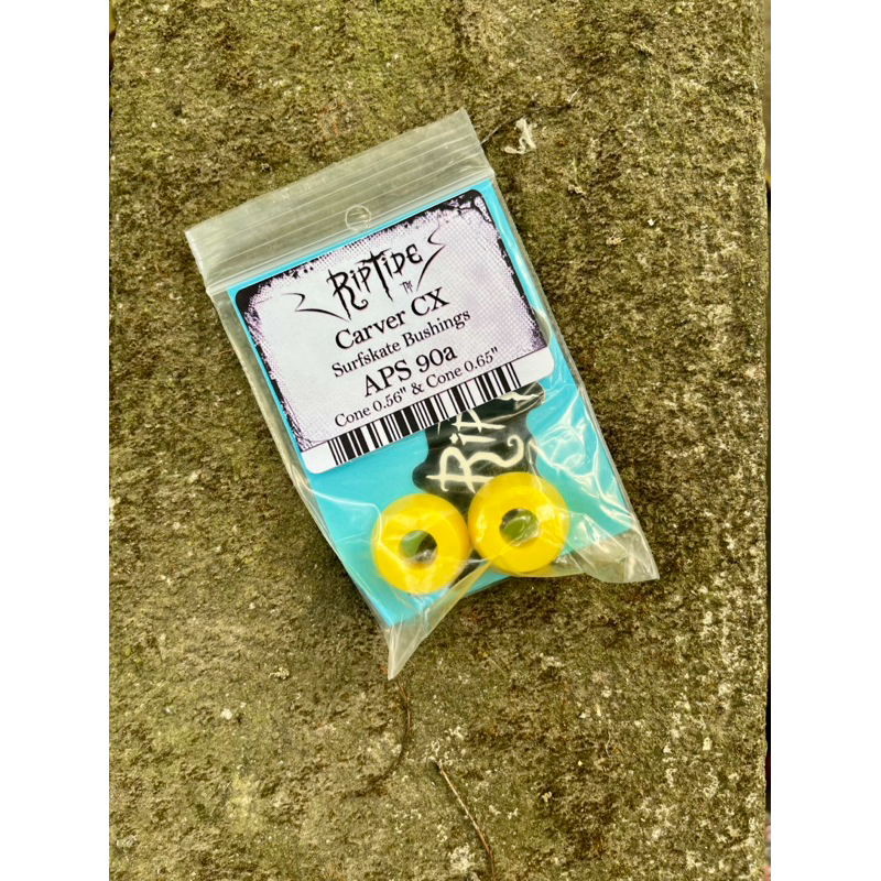 Bushings Surfskate Carver CX merk RipTide 1 pasang (1 pair), bentuknya Cone 0.56”dan Cone 0.65”. Mad