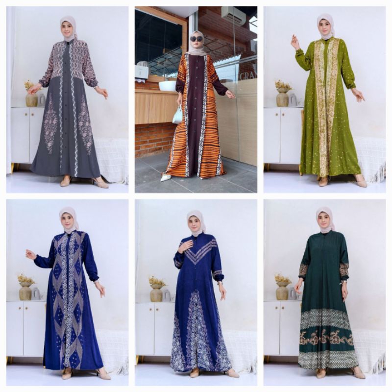 GAMIS RAYON MUTIARA TEBAL GAMIS TWILL GAMIS RAYON MALAMAN SIZE STANDART DAN JUMBO BUSUI RESLETING DE