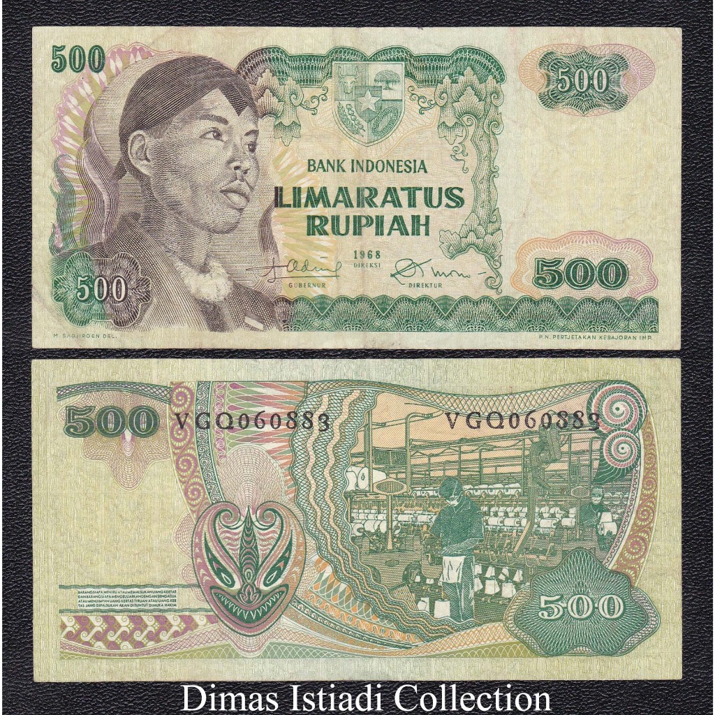 Uang Kuno 500 Rupiah 1968 Seri Sudirman