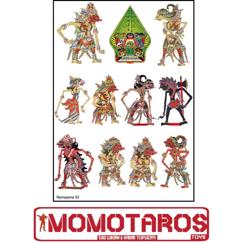 

Sticker Wayang Pandawa Punakawan Ramayana 1 pc