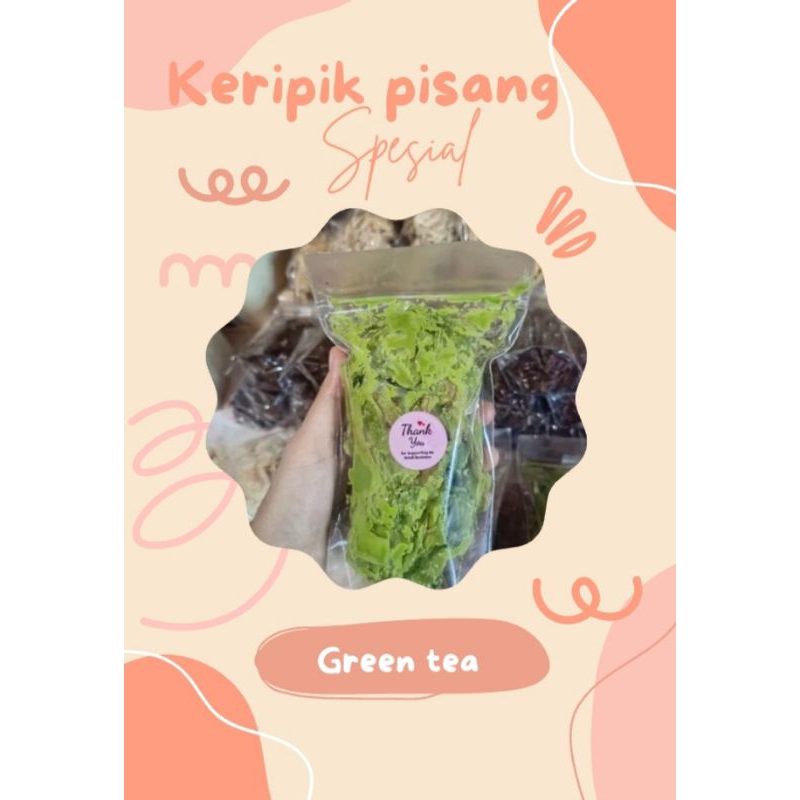 

keripik pisang green tea lumer