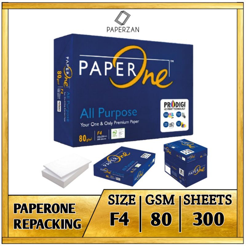 

Kertas HVS F4 80 Gram PaperOne 300 Lembar